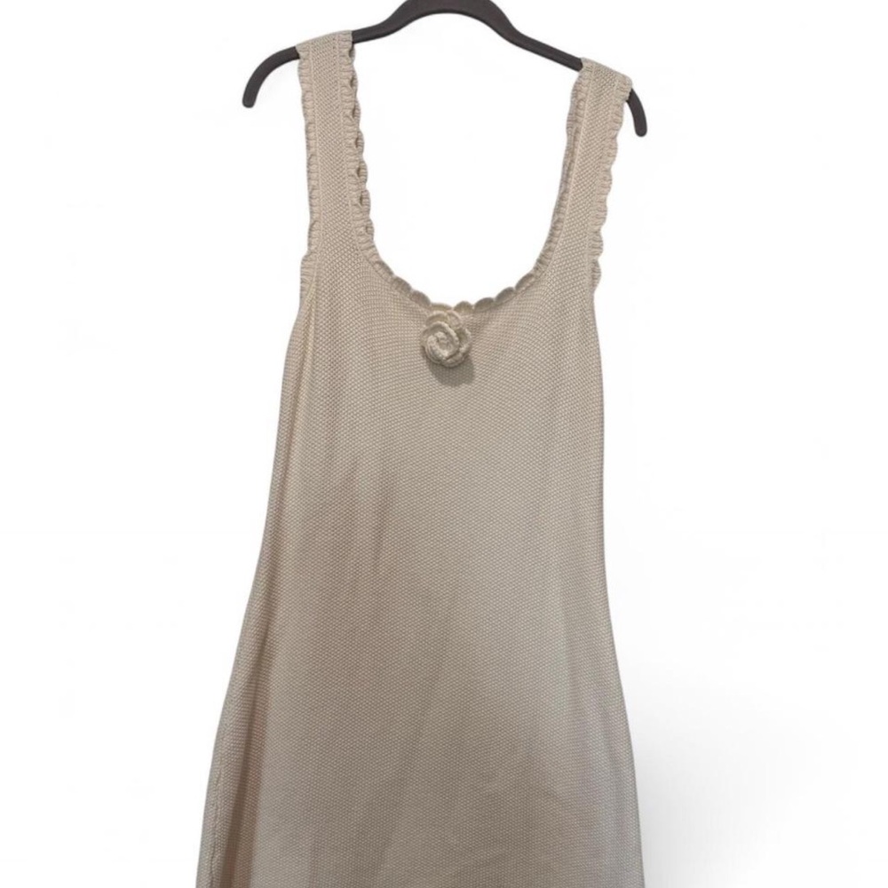 Wild Fable Cream Textured Knit Dress